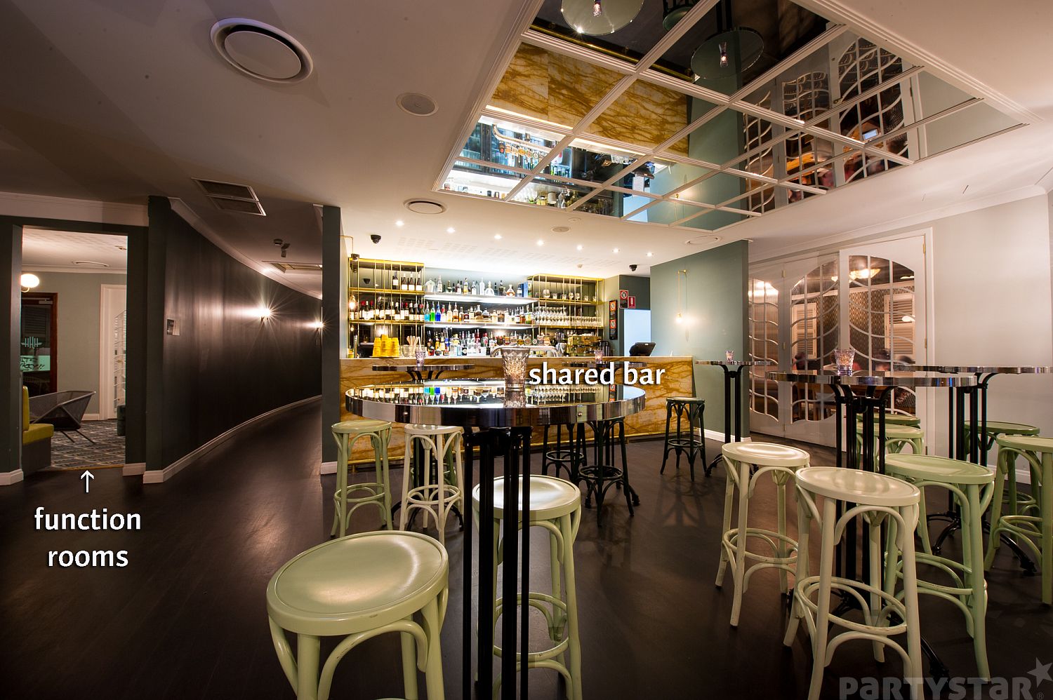 Balcony Function Room function space at Hunters Hill Hotel, Hunters Hill, NSW. Photo 1