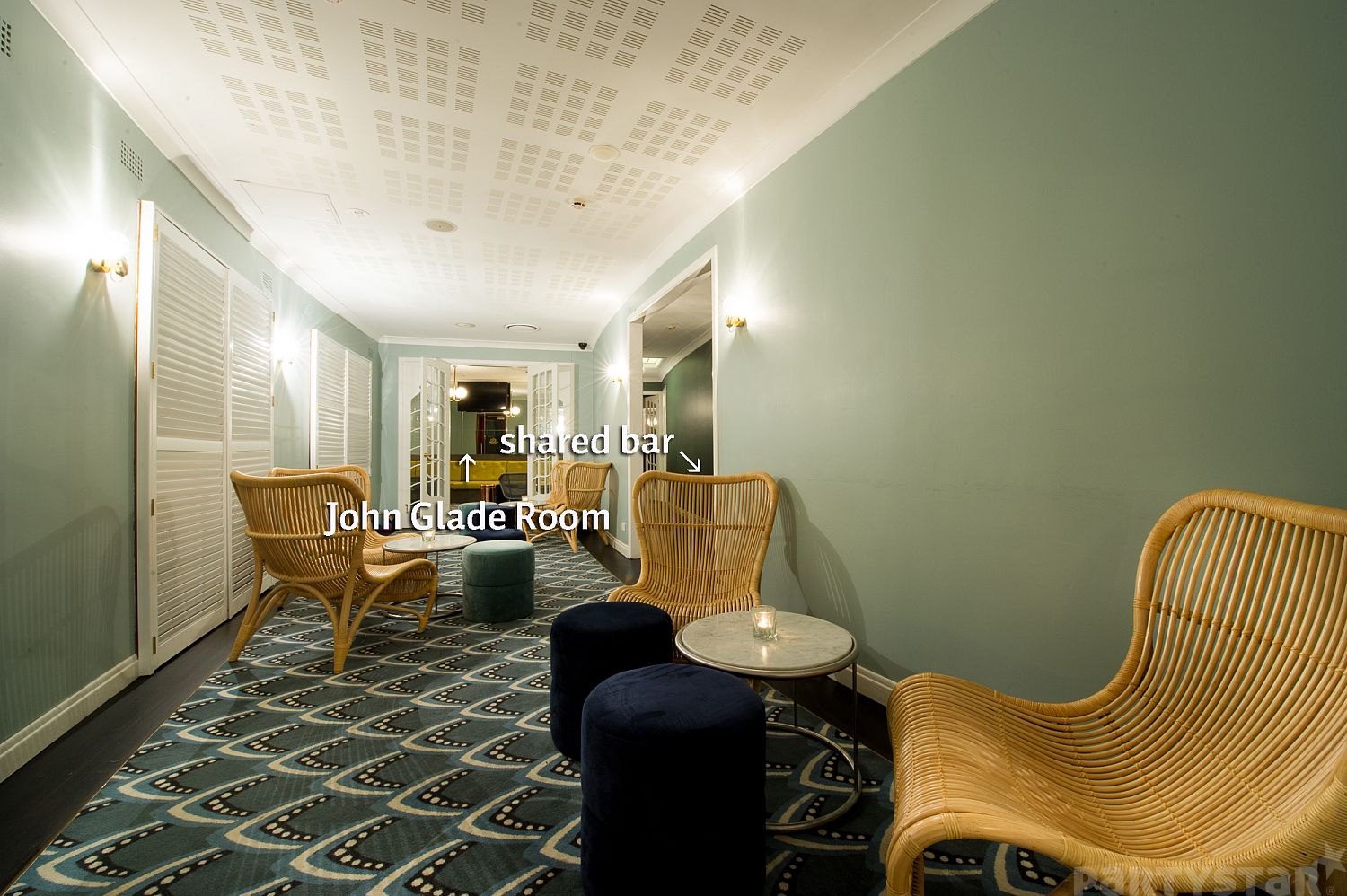 John Glade+Charles Jeanneret Rooms function space at Hunters Hill Hotel, Hunters Hill, NSW. Photo 2
