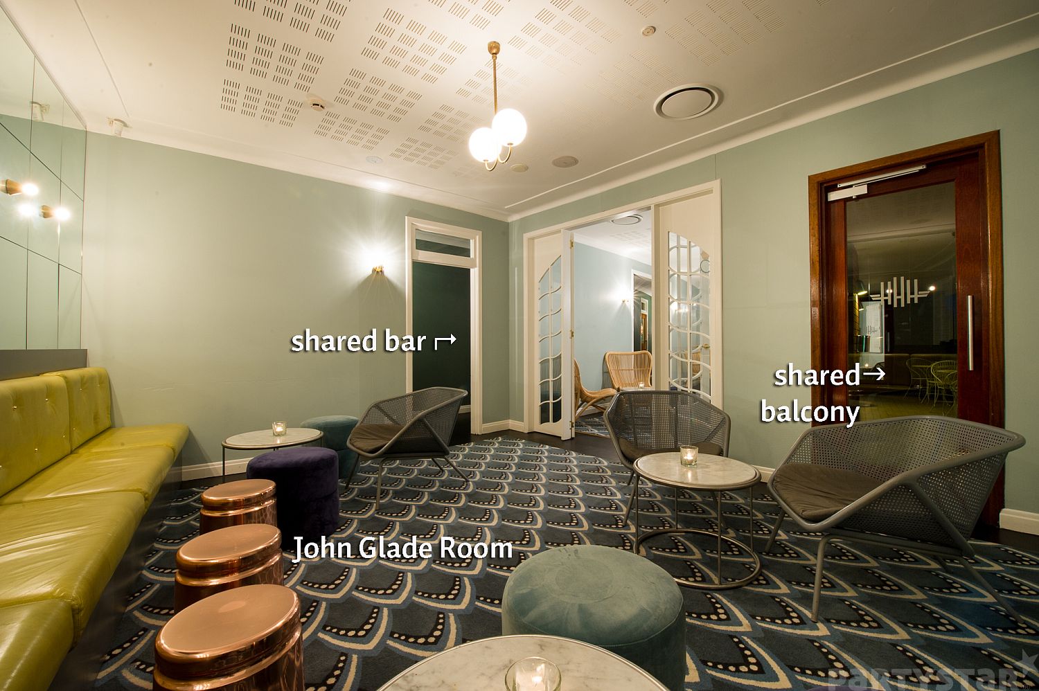 John Glade+Charles Jeanneret Rooms function space at Hunters Hill Hotel, Hunters Hill, NSW. Photo 3