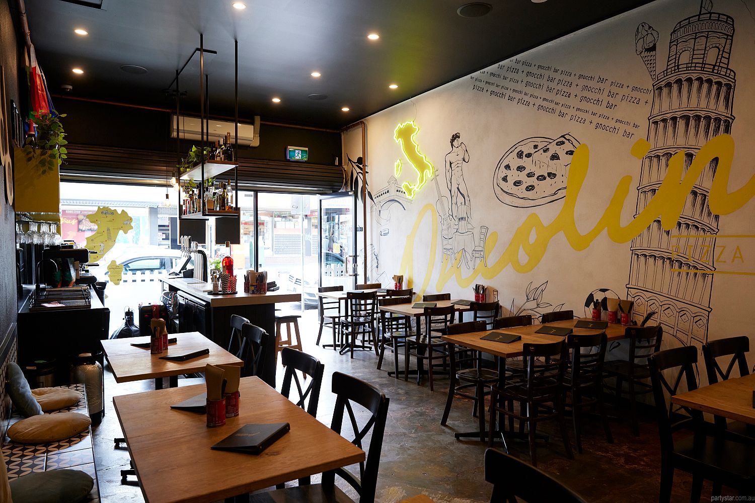 Piccolino Pizza, Fitzroy North, VIC. Function Room hire photo #1