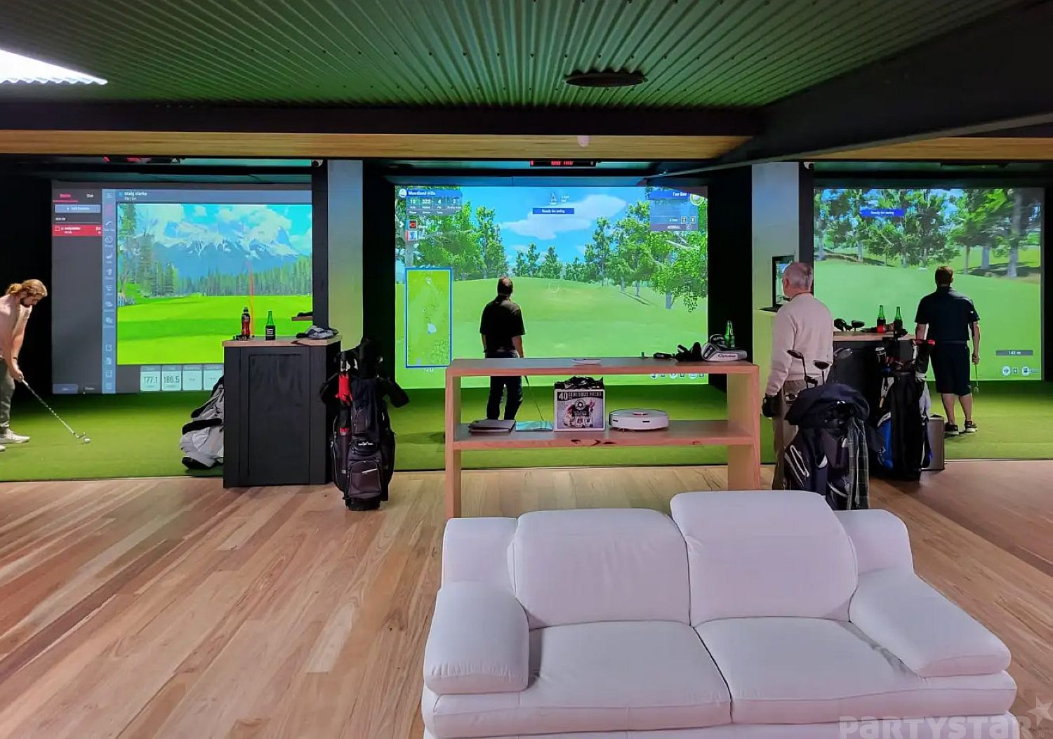 Golf Sim Lounge function space at Simlife Golf, Coburg North, VIC. Photo 2