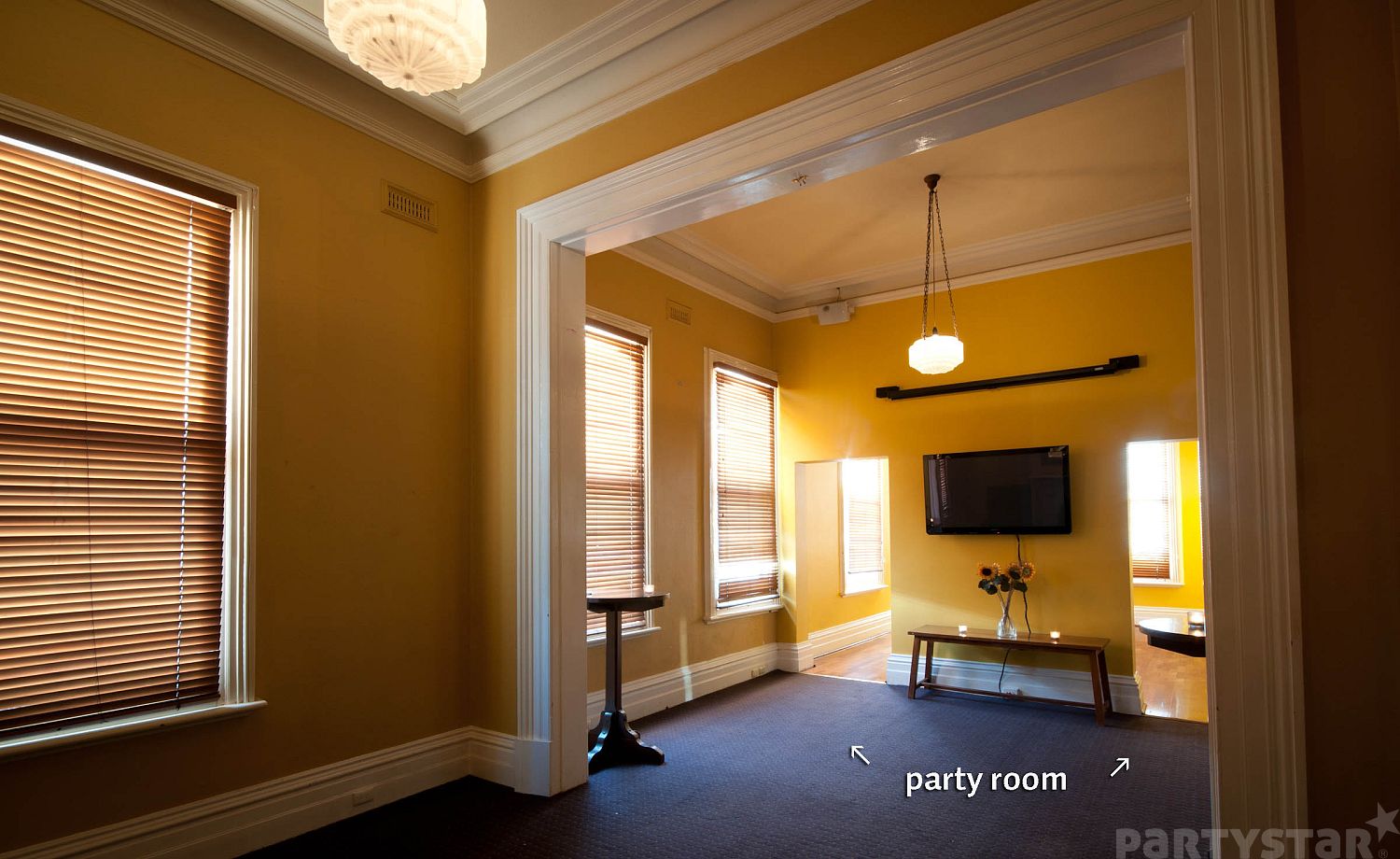 Upstairs Party Room function space at Spread Eagle Hotel, Richmond, VIC. Photo 3