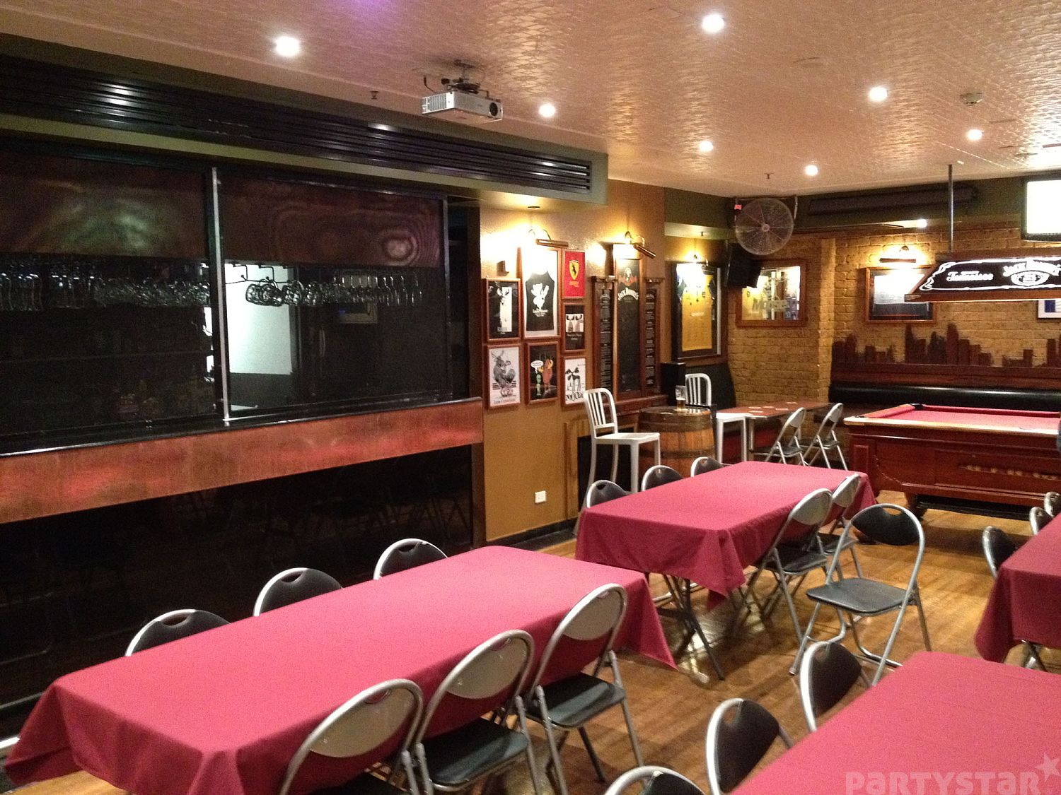 Basement function space at Mooseheads, Canberra, ACT. Photo 1