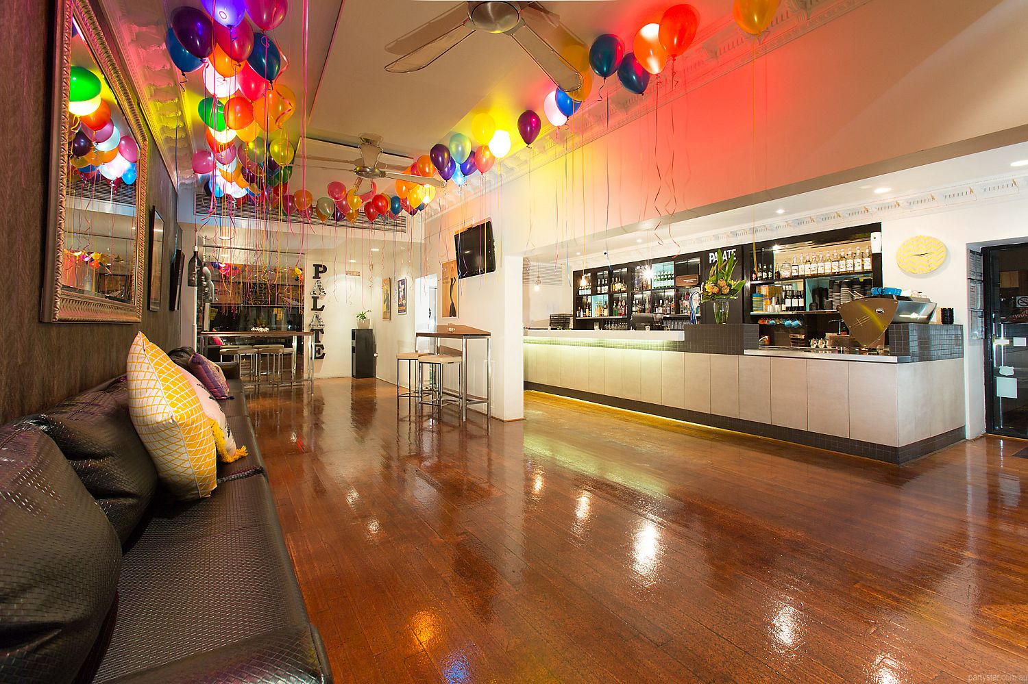 Party venue background